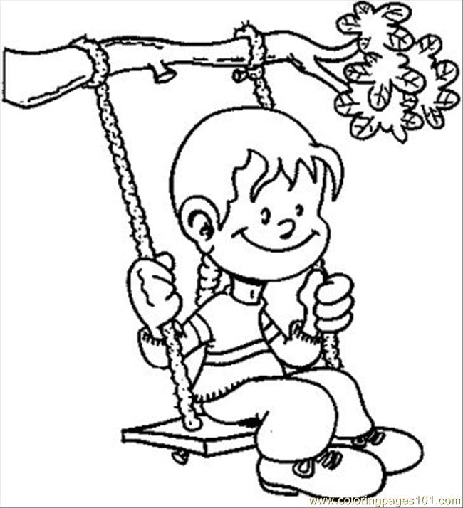 650x714 Swings Coloring Page 2809568