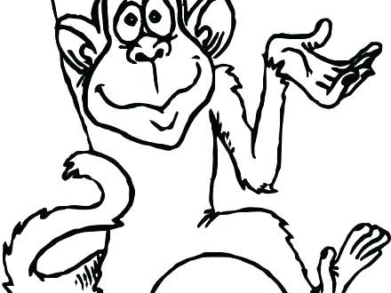 440x330 Coloring Pages Online For Toddlers Monkeys Monkey Color Baby Page