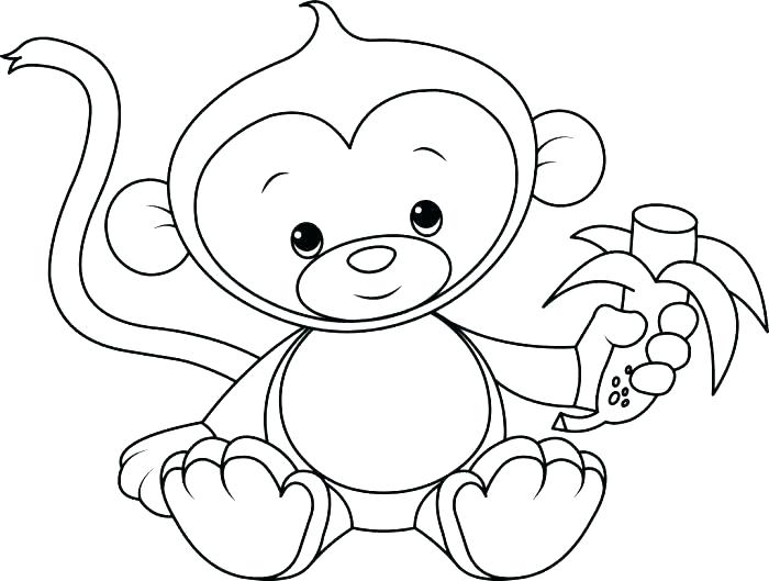 700x529 Monkeys Coloring Pages Coloring Pages Baby Monkey Coloring Pages