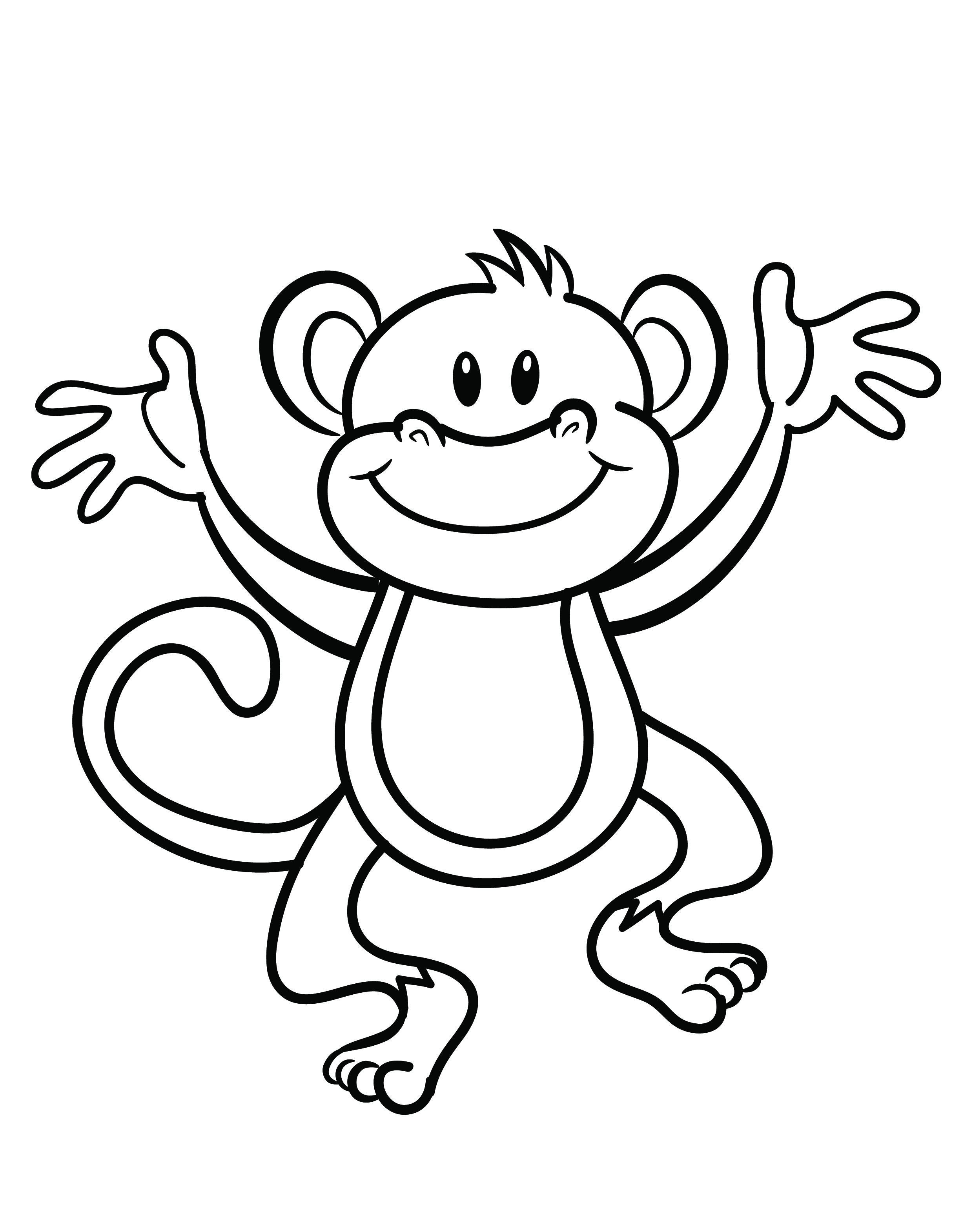 2480x3141 Spider Monkey Coloring Page In 7