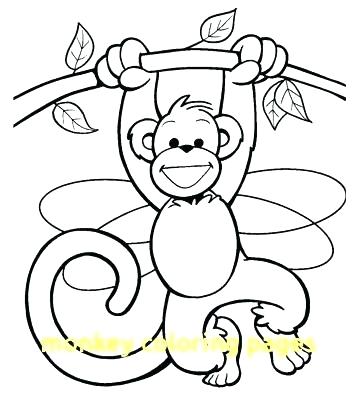 360x400 5 Little Monkeys Coloring Page Preview 5 Little Monkeys Swinging
