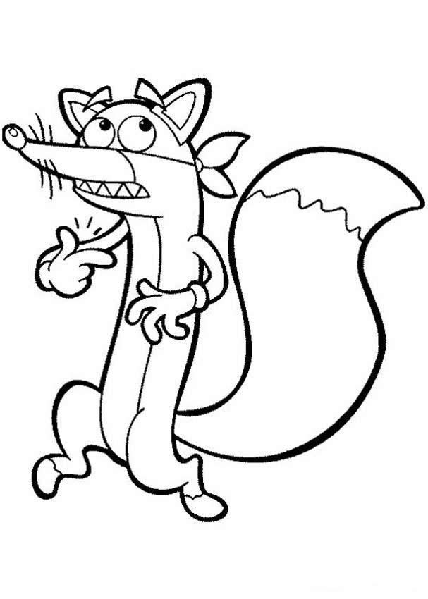 607x850 Dora The Explorer Coloring Pages