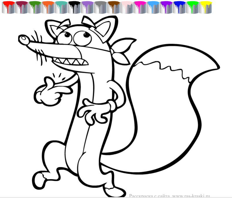 790x674 Swiper From Dora Coloring Pages Free Kids Games Online