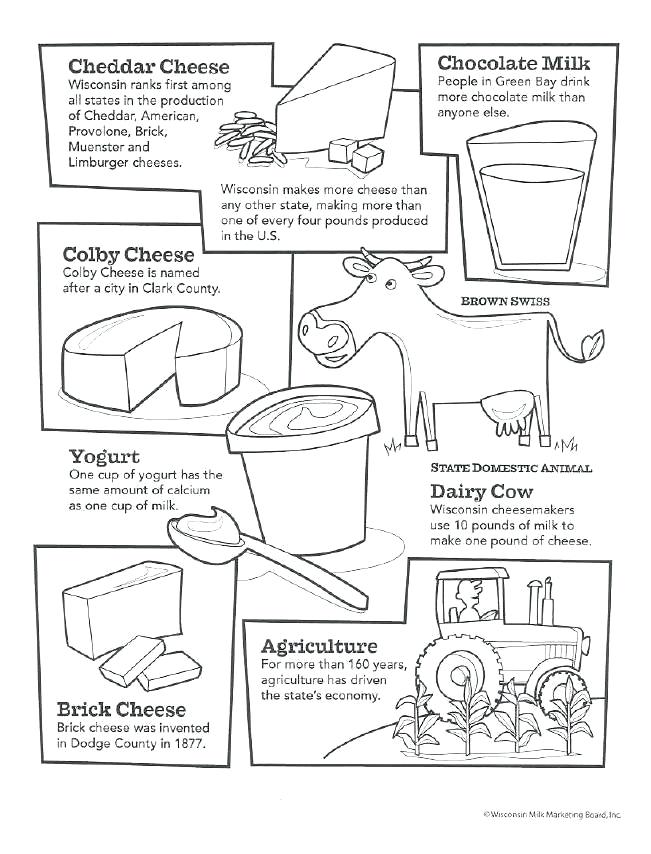 651x854 Dairy Products Coloring Pages Dairy Cow Dairy Products Colouring
