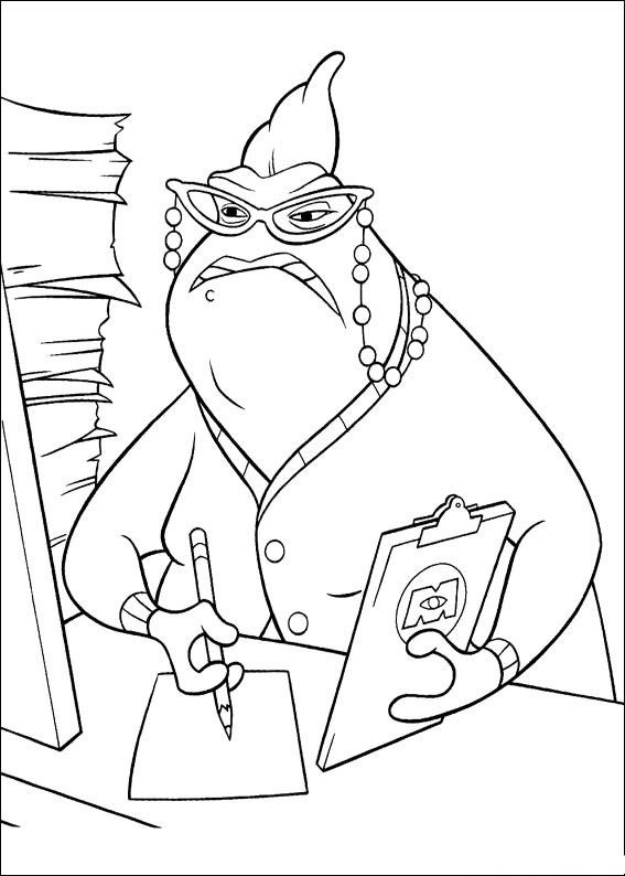 567x794 Monster Inc Coloring Pages 52 Kids Printables Party!
