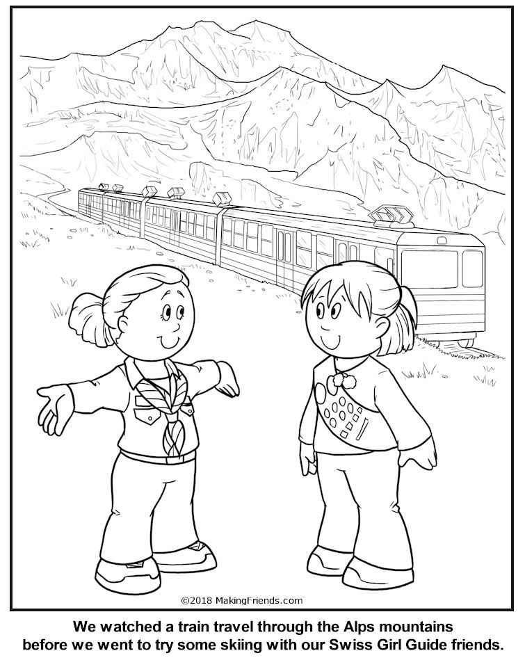 755x949 Swiss Girl Guide Coloring Page Girl Guides, Free Printable