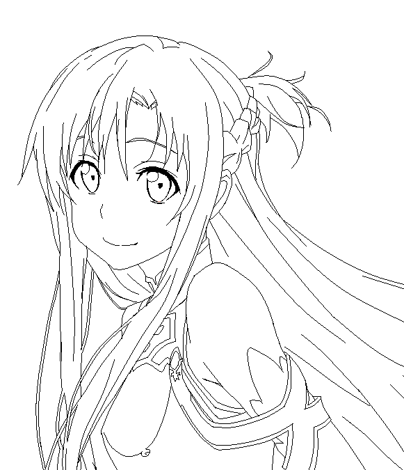 581x675 Pin By Spetri On Lineart Sword Art Online Sword Art