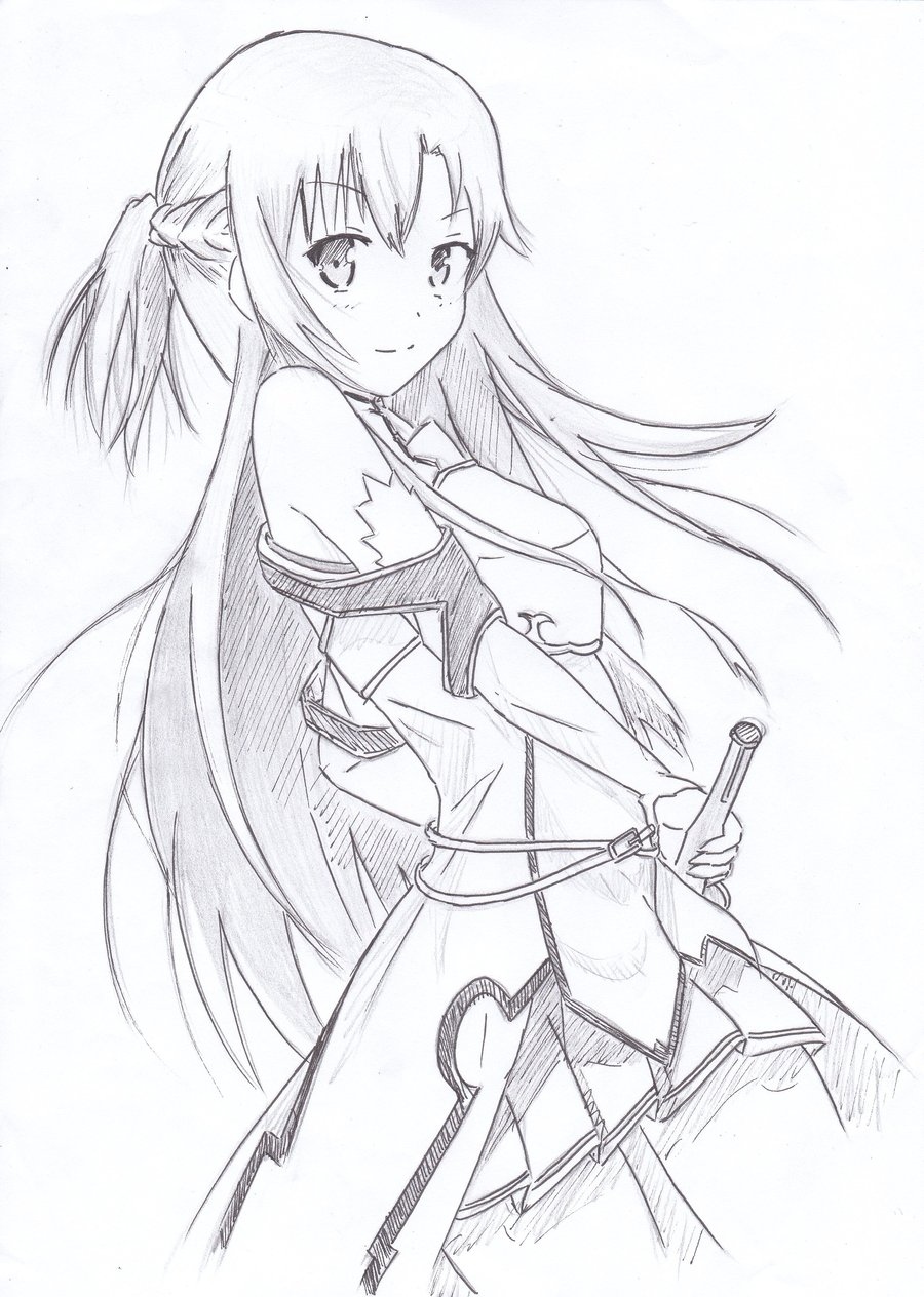 900x1264 Sword Artline Coloring Pages Fresh Sword Art Line By Khai90