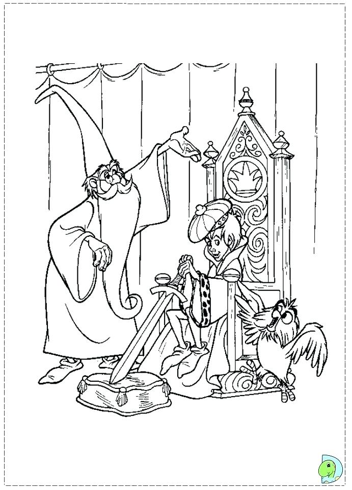 691x960 Sword In The Stone Coloring Pages The Sword In The Stone Coloring