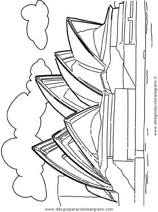 541x723 Sydney Opera House Coloring Pages