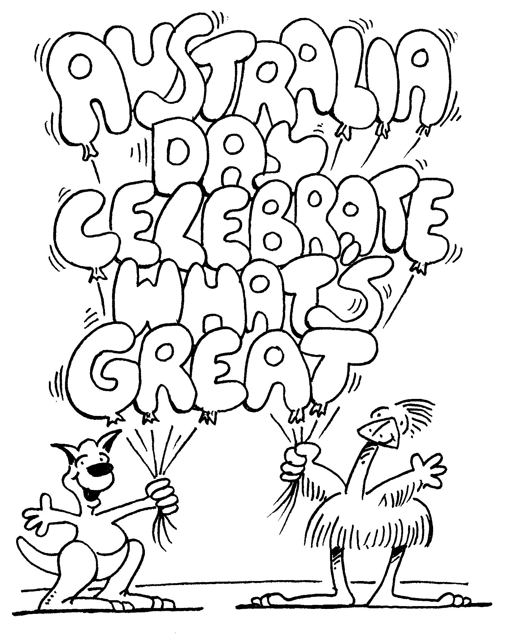 1670x2060 Australia Day Celebrate Whats Great Coloring For Kids Australia