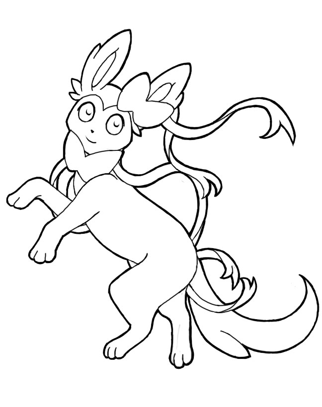 648x820 Pokemon Coloring Pages Sylveon Lineart Pokemon (Detailed