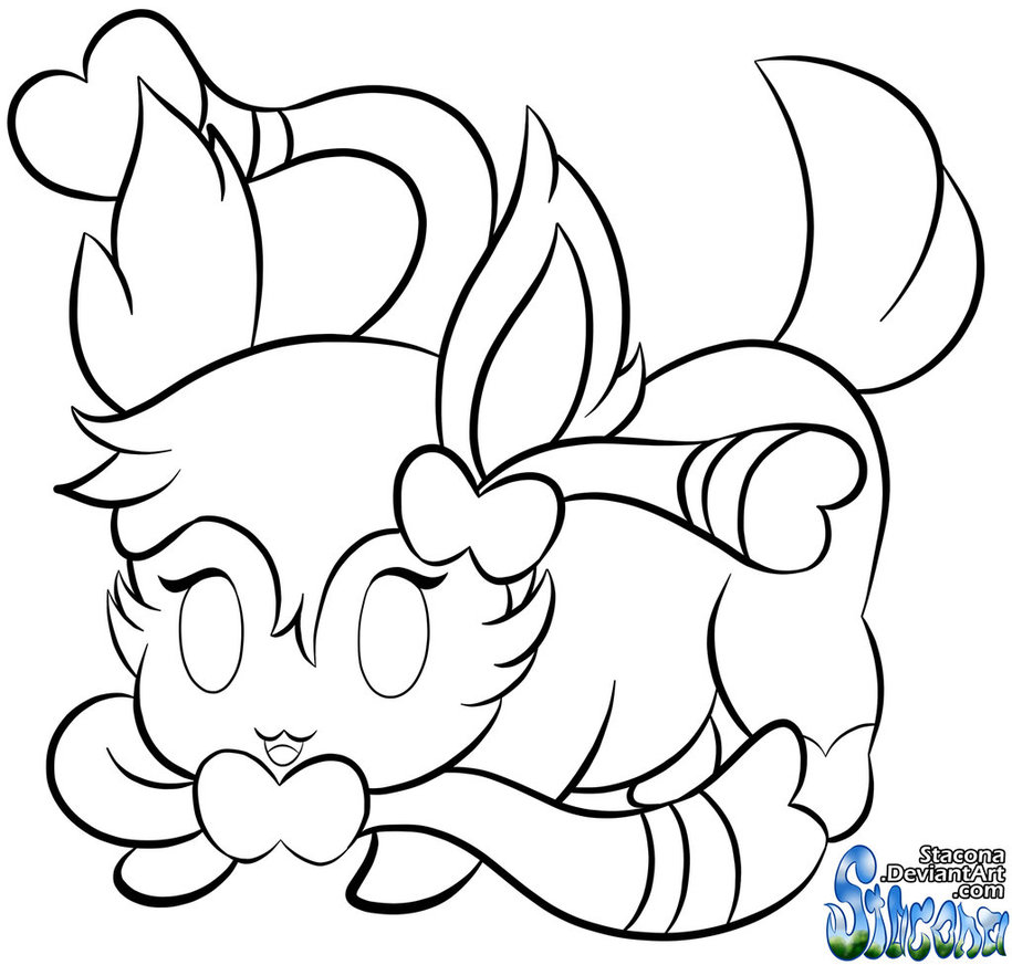 915x873 Sylveon Coloring Page Artcommission Me Beautiful