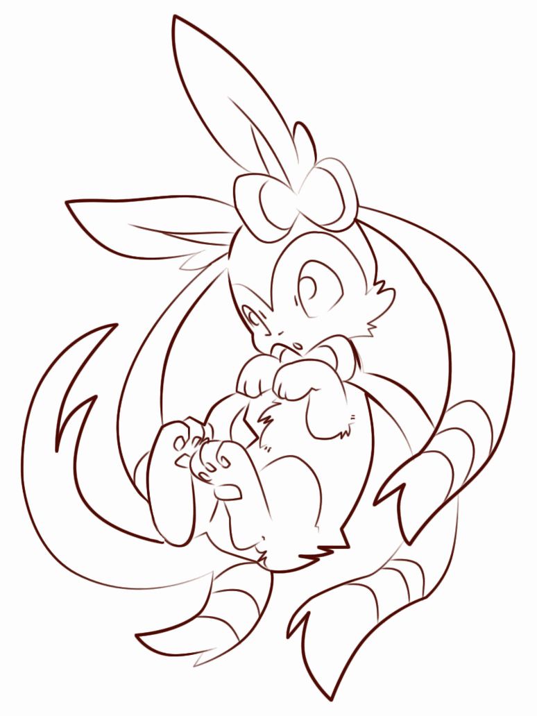 774x1032 Sylveon Coloring Page Robertjhastings Net Stunning