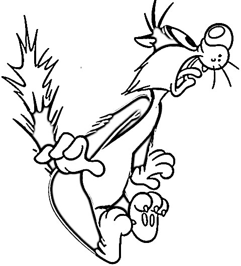 480x531 Looney Tunes Characters Sylvester Surprised Looney Tunes