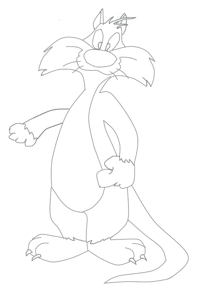 680x976 Tweety And Sylvester Coloring Pages Coloring Page Tweety Sylvester