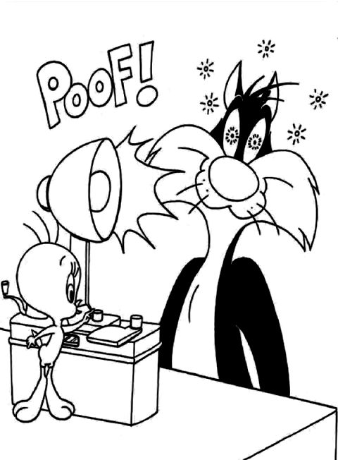 480x652 Tweety Sylvester Coloring Pages Coloring Pages Kids