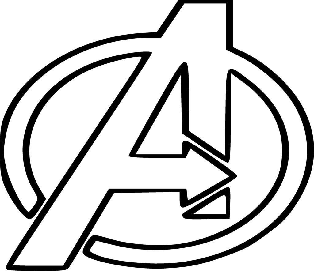 1024x885 Avengers Symbol Coloring Pages Coloring Sheets