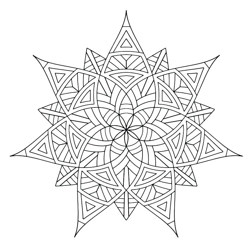 863x863 Exciting Symmetrical Coloring Pages Exciting Symmetrical Coloring