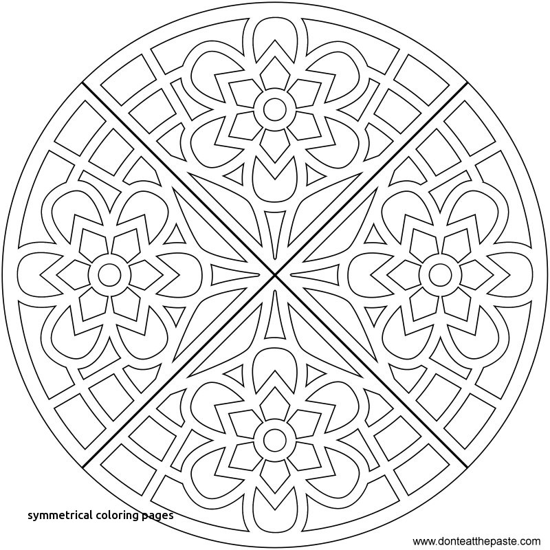 800x800 Symmetrical Coloring Pages