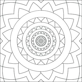 350x350 Symmetrical Coloring Pages Symmetrical Coloring Pages Individual