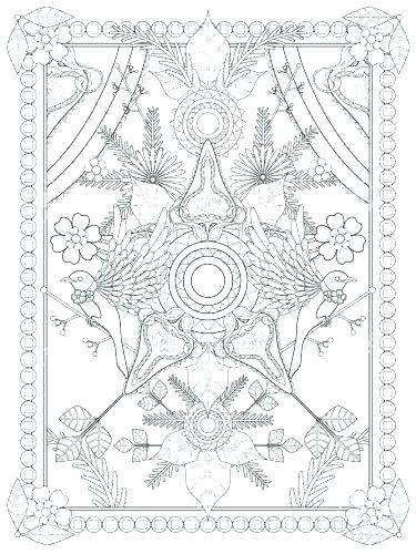 375x500 Symmetry Coloring Pages Coloring Pages Floral Coloring Pages