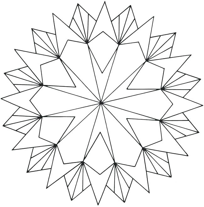 650x658 Symmetry Coloring Pages Geometric Colouring Pages For Adults