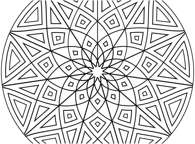 827x609 Kaleidoscope Coloring Pages Symmetry Coloring Pages Free