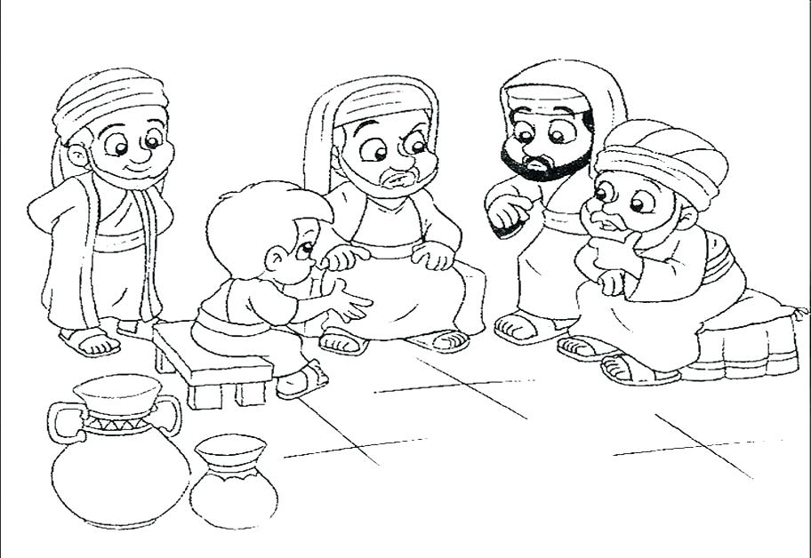 912x628 Jesus Heals The Paralytic Coloring Page Heals The Paralytic