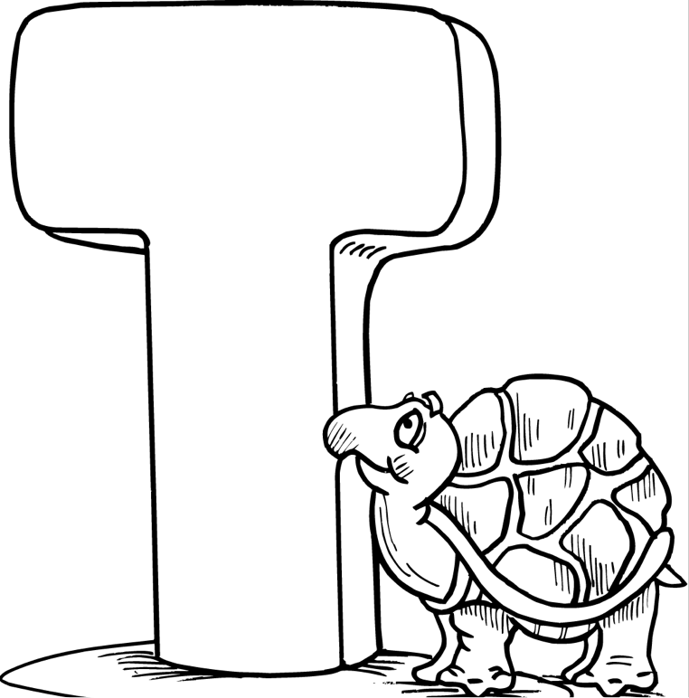 762x772 T Coloring Page Amp Coloring Book