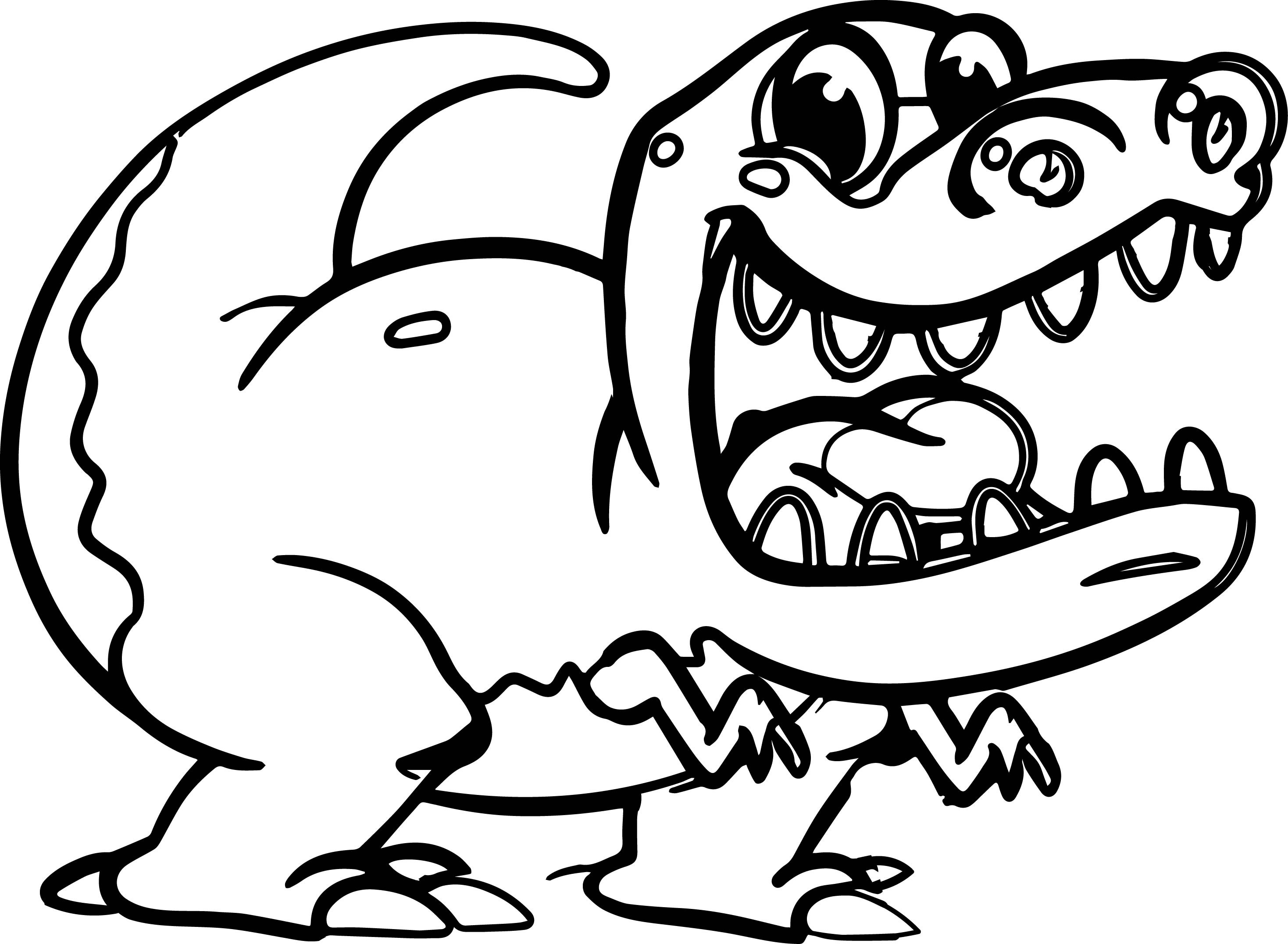 T Rex Dinosaur Coloring Pages