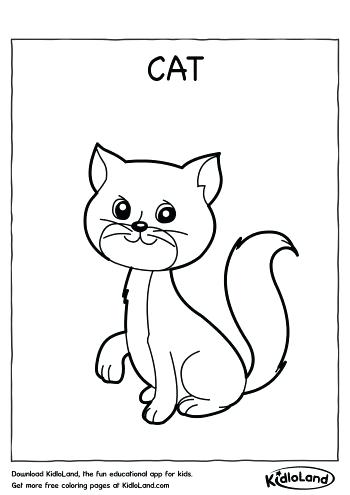 350x495 Cat Coloring Page Cat Coloring Page Realistic Tabby Cat Coloring