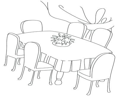 400x322 Coloring Table Drawn Table Coloring Page 2 Coloring Tablecloth
