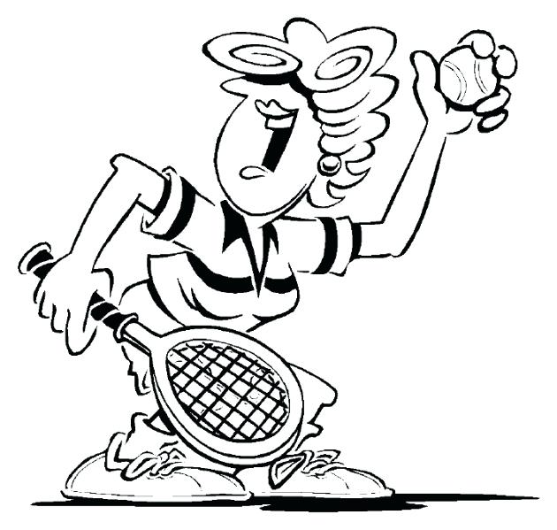 630x599 Tennis Coloring Pages Table Tennis Coloring Pages