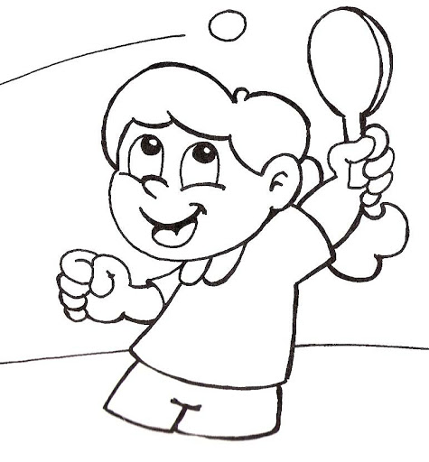 475x512 Tennis And Ping Pong Coloring Pages