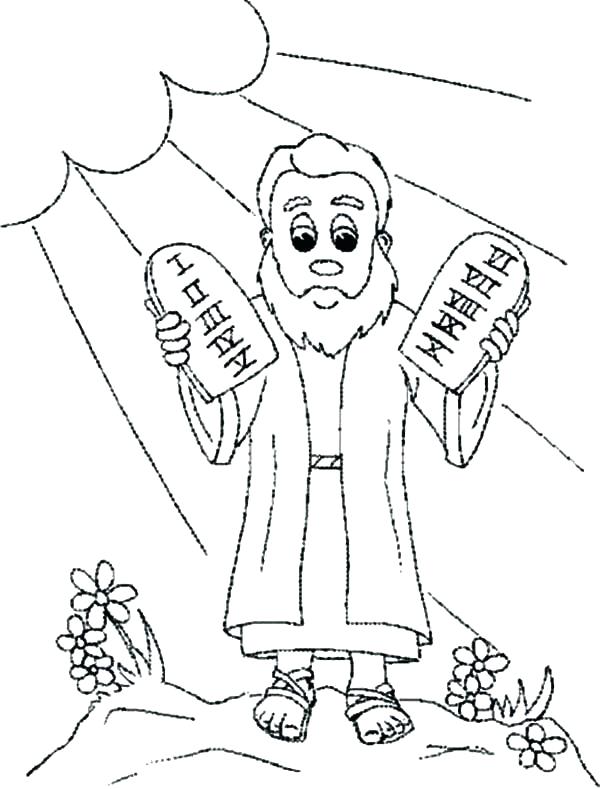 600x789 10 Commandments Coloring Sheet Icontent