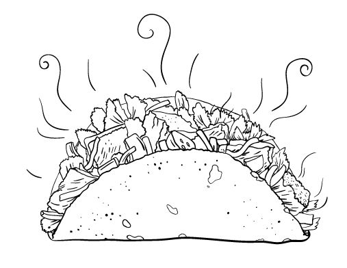 Taco Bell Coloring Pages