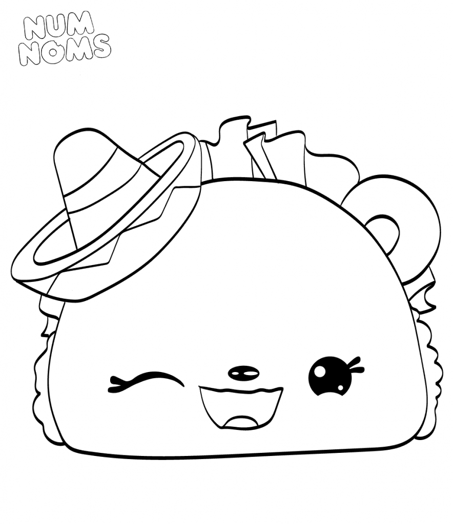 Taco Coloring Page
