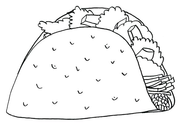 600x432 Mexican Food Coloring Pages