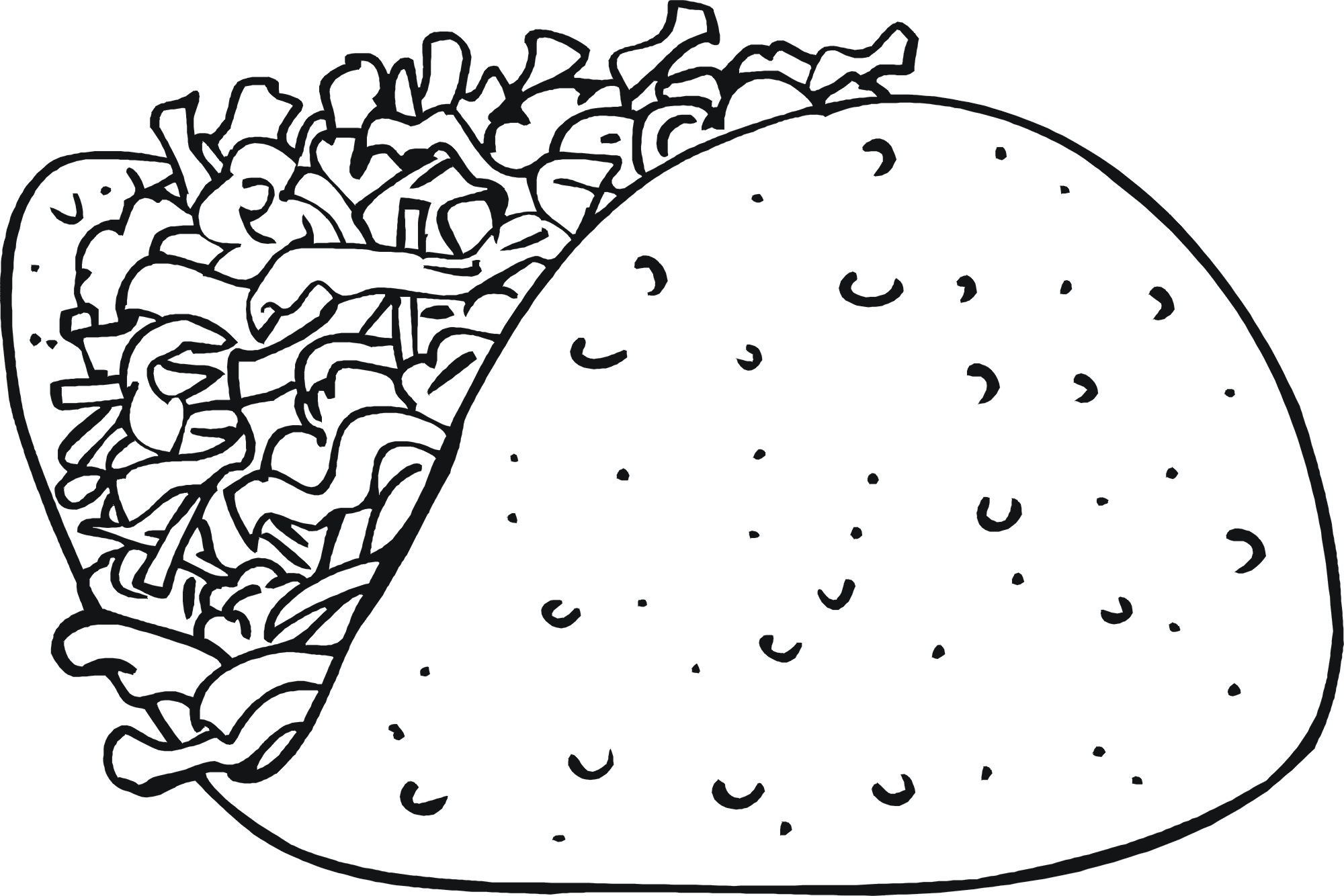 2000x1334 20 Taco Coloring Page Images Free Coloring Pages