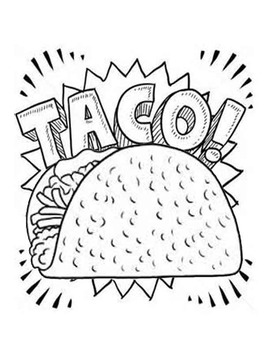 270x350 Dragons Love Tacos Taco Coloring Page By Jaclyn Daily Tpt