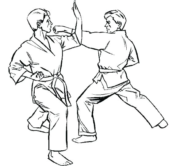 600x542 Taekwondo Coloring Pages Coloring Pages Karate Kid Karate Kid