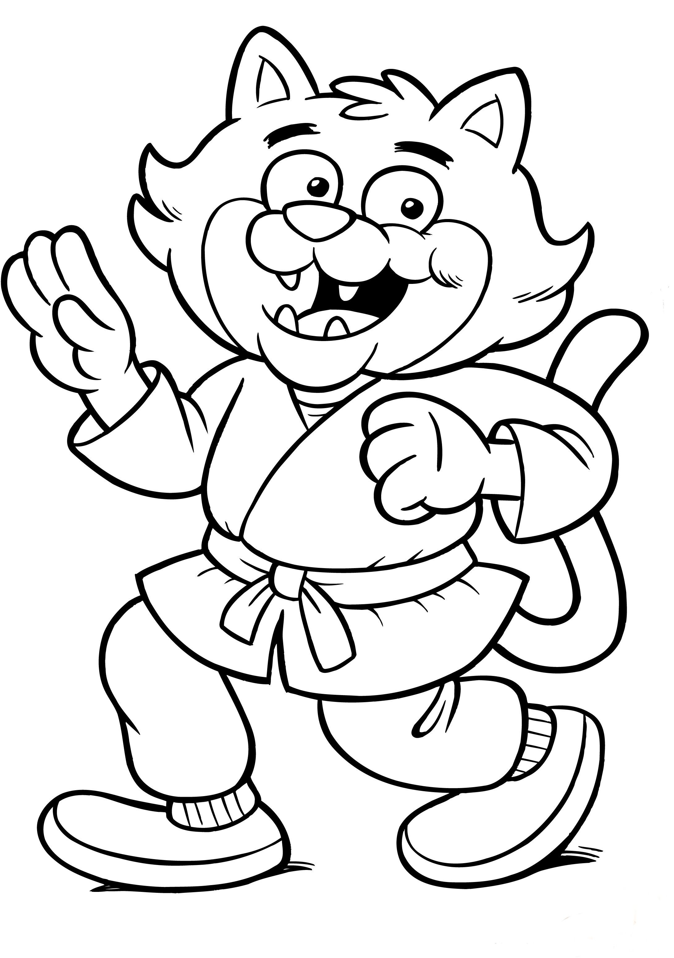 2182x3101 Best Ata Taekwondo Coloring Pages Picture For Ninja Cat Ideas