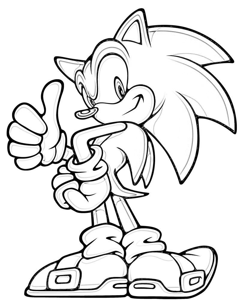 817x1024 Free Coloring Pages For Kids Sonic The Hedgehog Printable