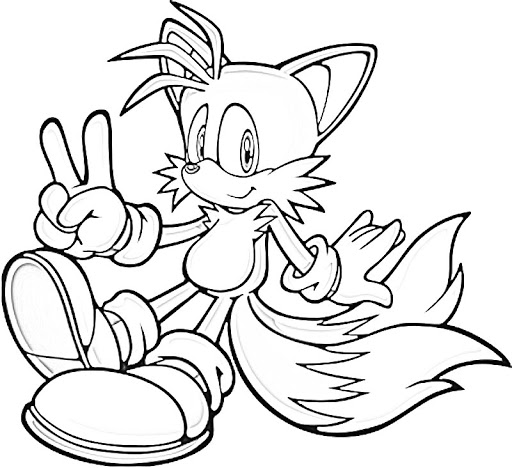 512x468 Sonic Coloring Pages Tails Coloring Pages To Print Free Coloring
