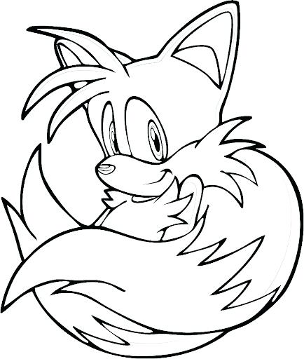 434x512 Tails Coloring Pages Sonic And Tails Coloring Page Fan Picture