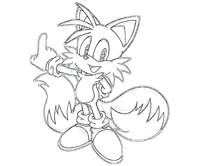 650x541 Tails The Fox Coloring Pages Tails The Fox Coloring Pages Print 9