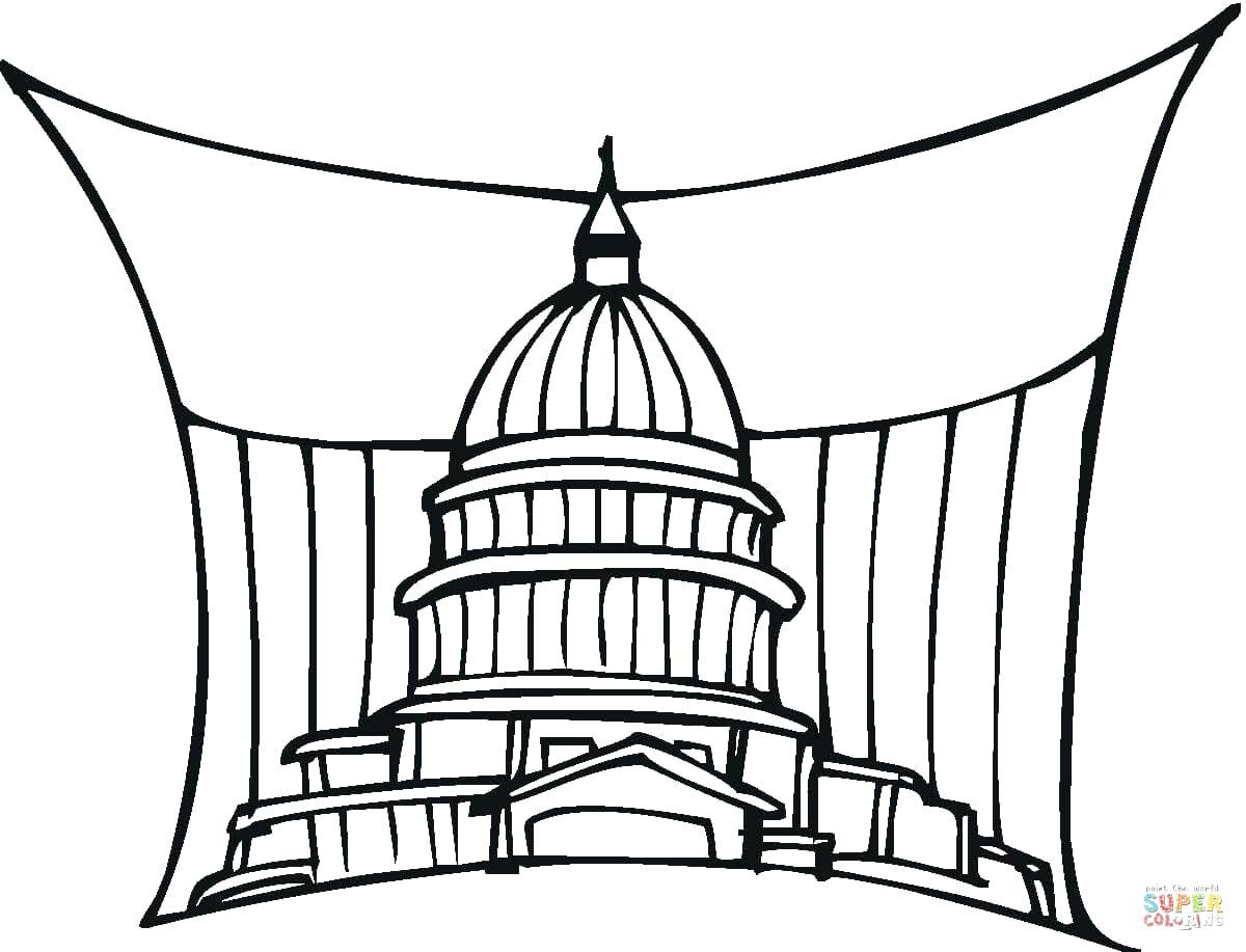1200x917 Sketch Of Taj Mahal Coloring Page Pages Animals Simple Stock