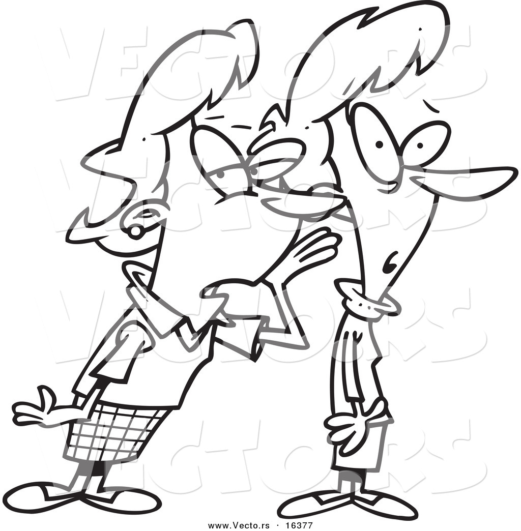 1024x1044 Vector Of A Cartoon Cartoon Women Talking Gossip