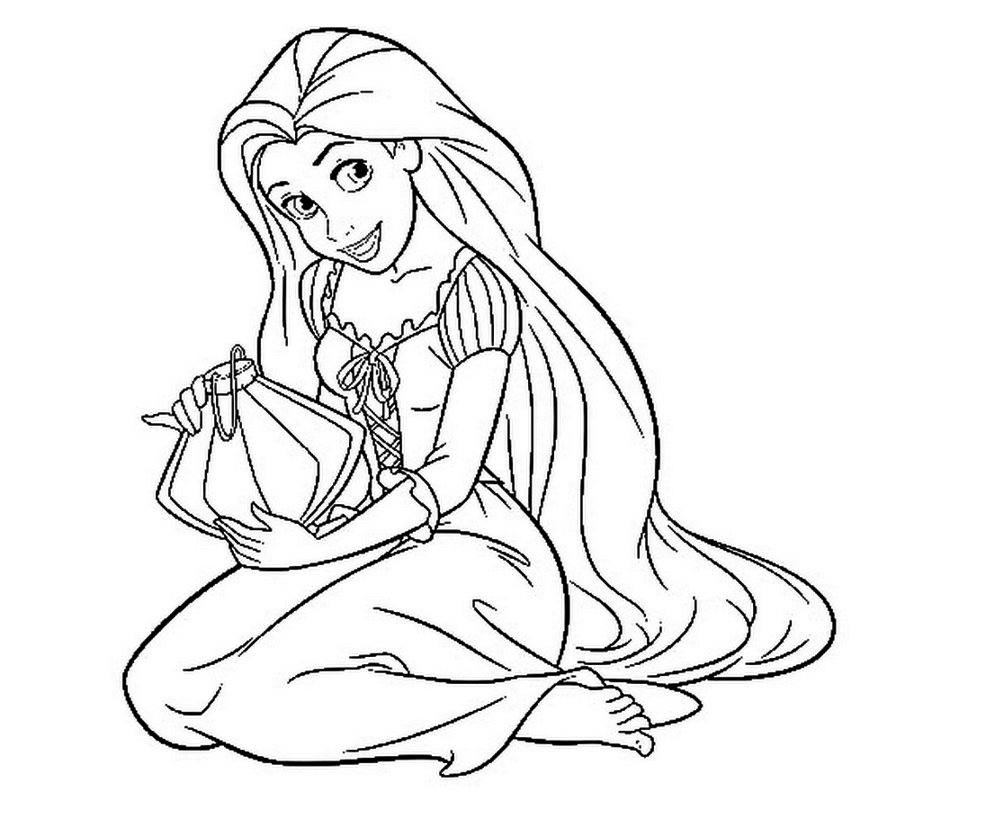1106x910 Perfect Princess Rapunzel Coloring Pages Coloringsuite Coloring